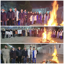 حضور مدیر محترم بیمارستان بوعلی در جمعِ پرسنلِ این مرکز در شبِ چهارشنبه سوری ۲۲ اسفند ۱۴۰۲