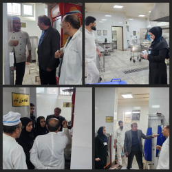 بازدید مدیریتی آشپزخانه مرکز آموزشی و درمانی بوعلی