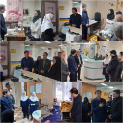 بازدید دکتر فرزانه معاون درمان و هیئت همراه از بیمارستان بوعلی