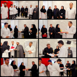 تجلیل از کارکنان آزمایشگاه بیمارستان بوعلی