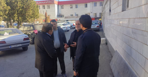 بازدید از بخشهای عمرانی بیمارستان بوعلی توسط رئیس امور خَیرین و رئیس روابط عمومی دانشگاه علوم پزشکی اردبیل